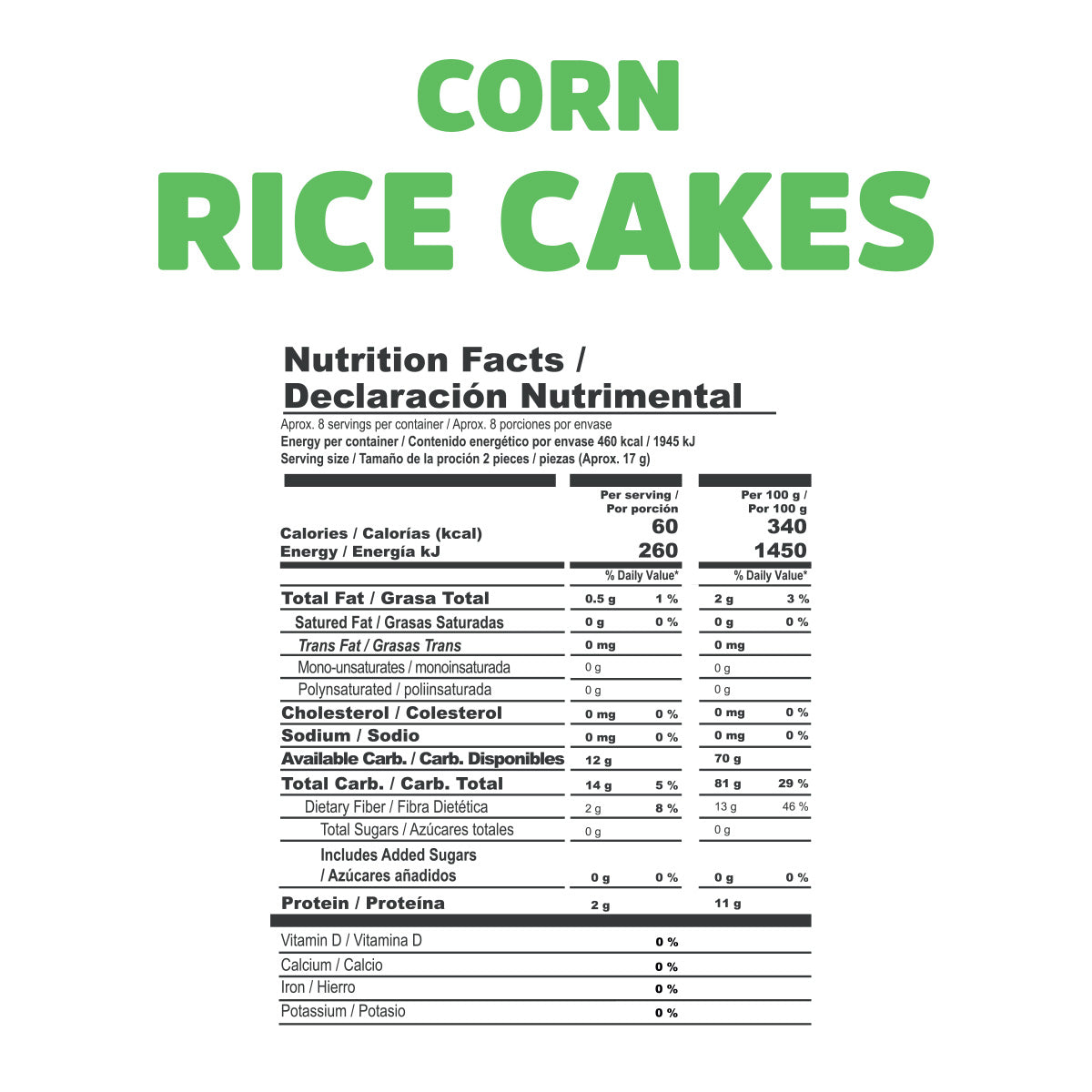 Corn Rice Cakes (136g)