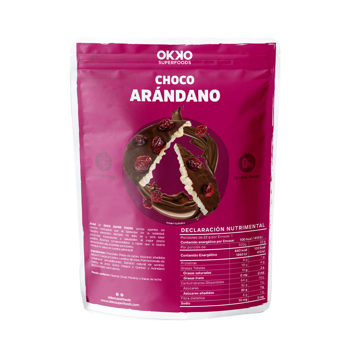 Choco Rice Cake Arándano (22g)