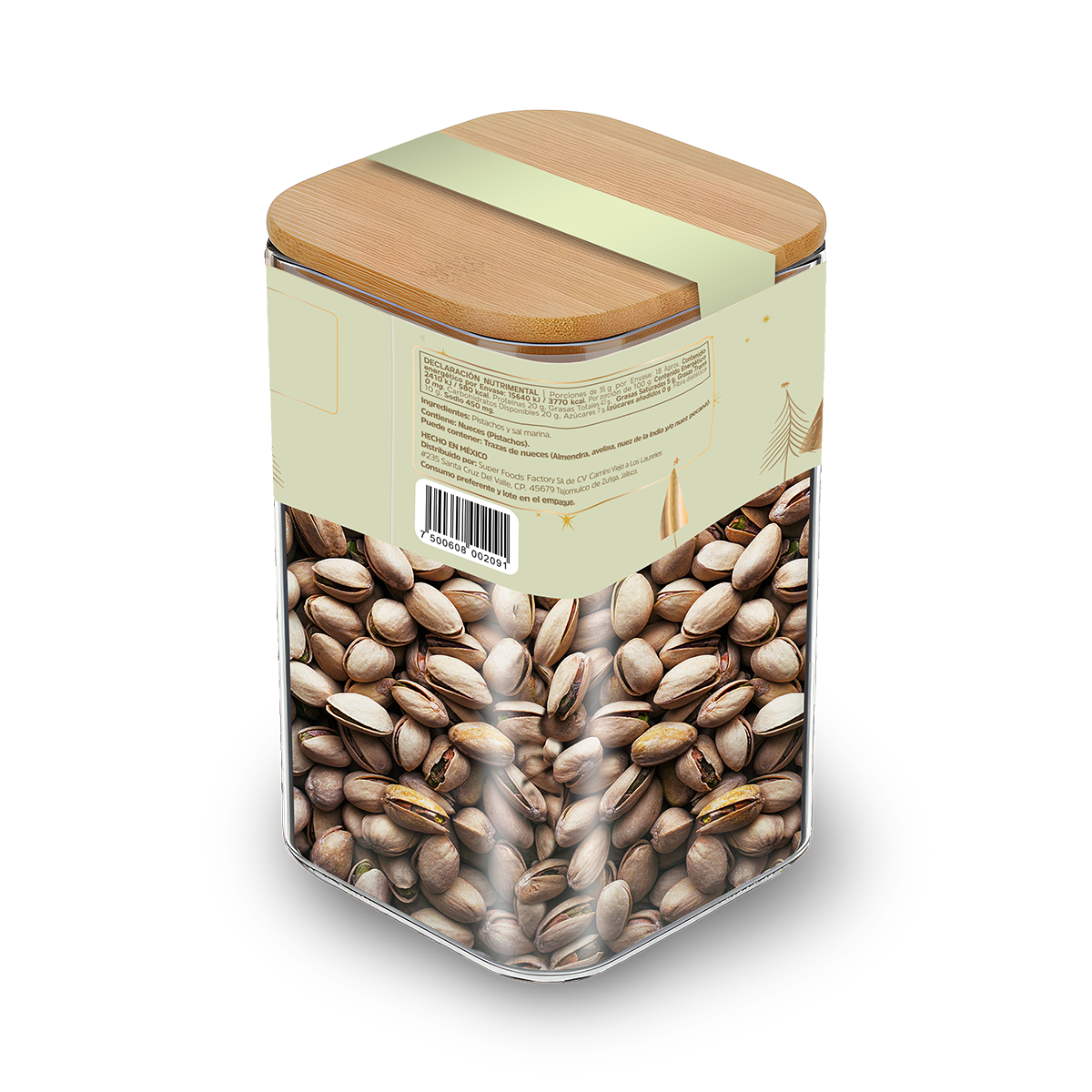 Jar Navideño Pistacho (650 g)