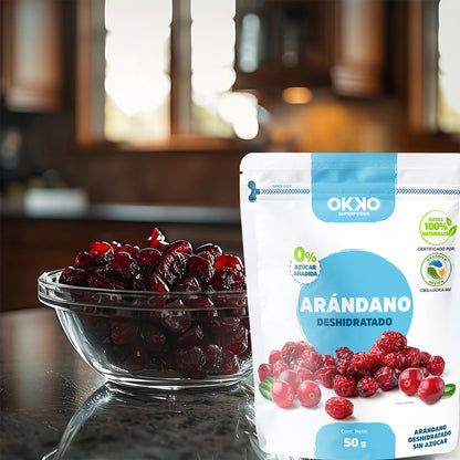 Arándano Deshidratado Orgánico Sin Azúcar (50g)