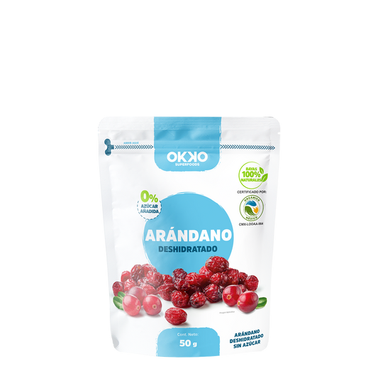 Arándano Deshidratado Orgánico Sin Azúcar (50g)