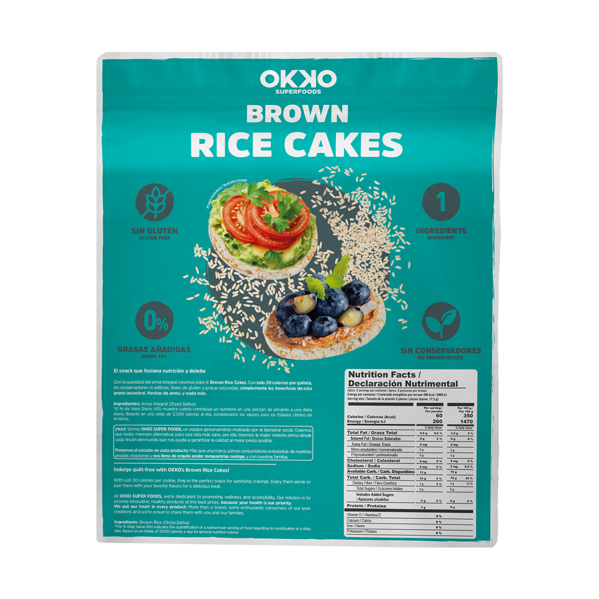 Rice Cakes Integrales (140g)