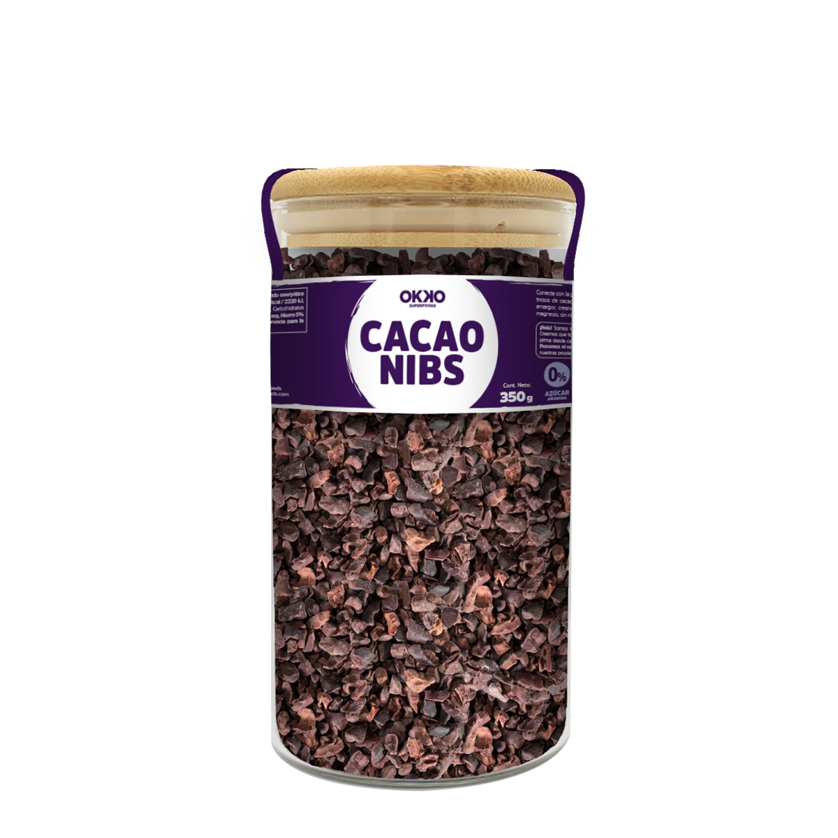 Cacao Nibs Jar (350g)