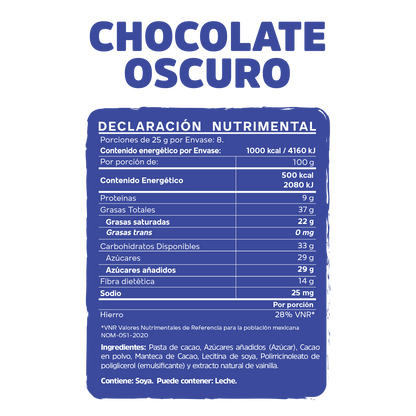 Chocolate Oscuro (200 g)