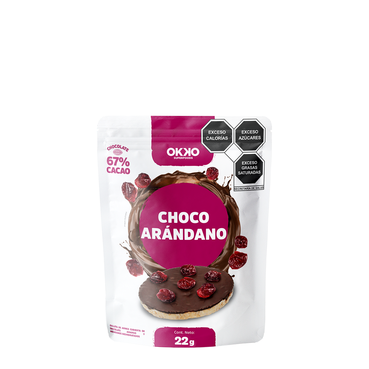 Choco Rice Cake Arándano (22g)
