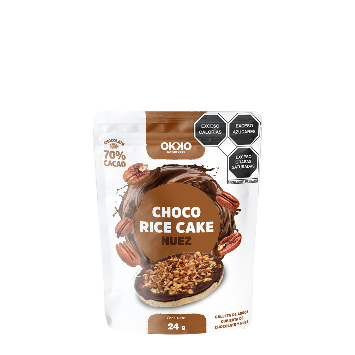 Choco Rice Cake Nuez (24 g)