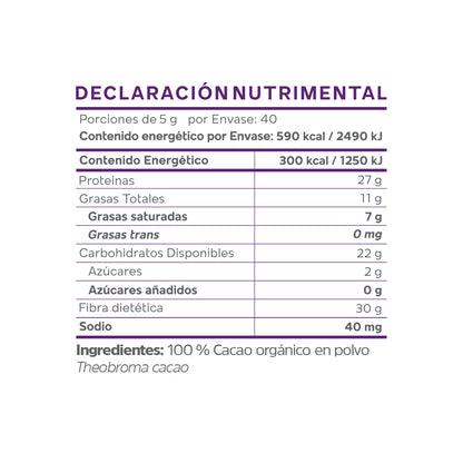 Cacao en Polvo Orgánico (200 g)