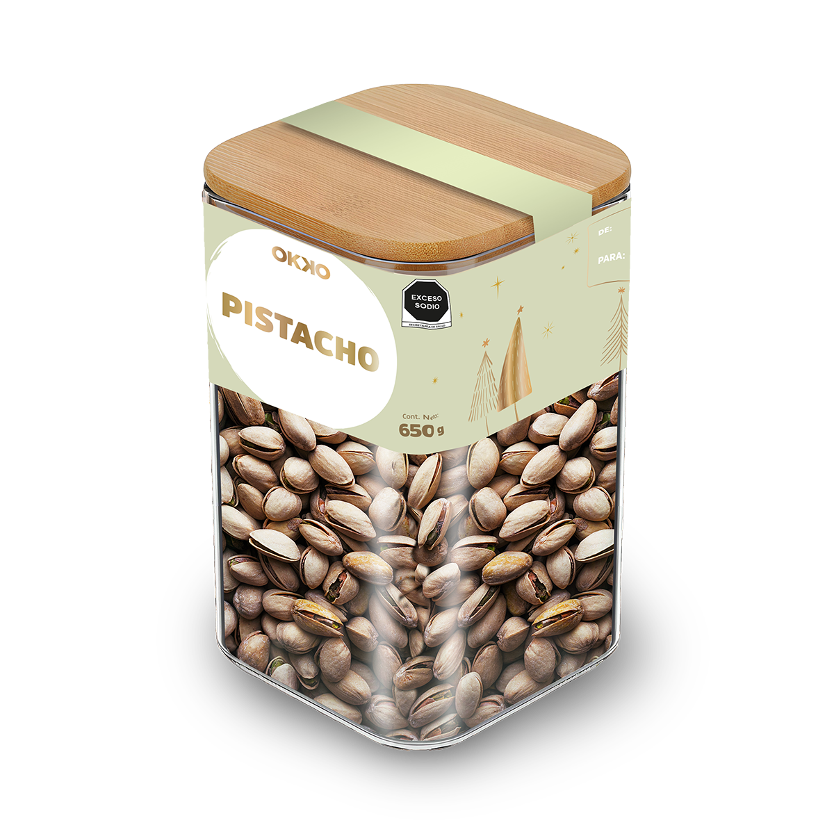 Jar Navideño Pistacho (650 g)