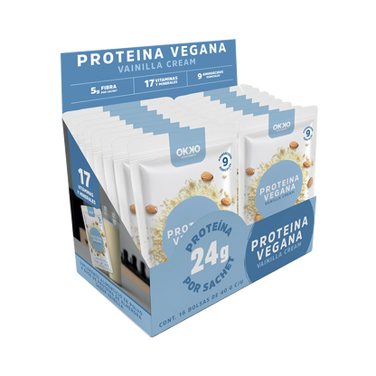 Proteína Vegana Vainilla 16 Sachets (42 g cada uno)