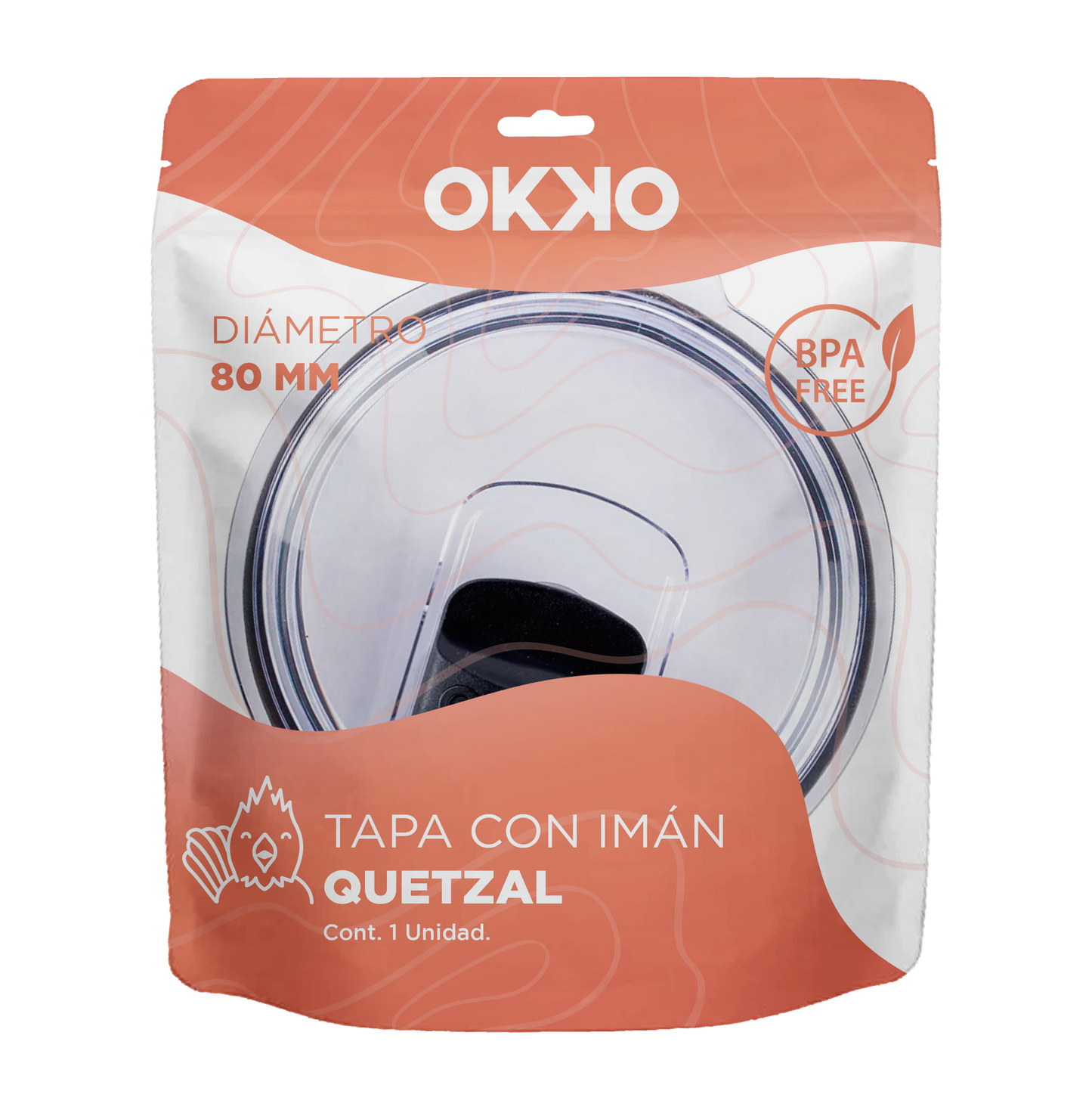 Tapa con Imán  Quetzal