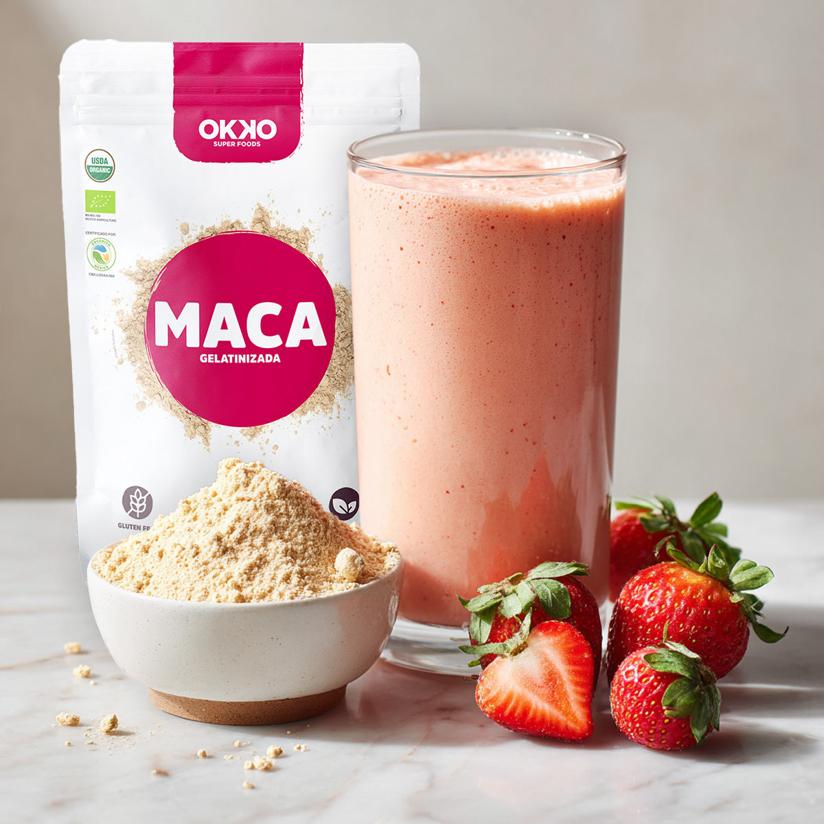 Maca Gelatinizada en Polvo Orgánica (200 g)